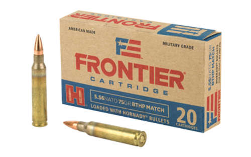 Ammunition Frontier Cartridge Lake City 223Rem|5.56NATO FRONTIER 556NATO 75GR BTHP MTCH 20/5